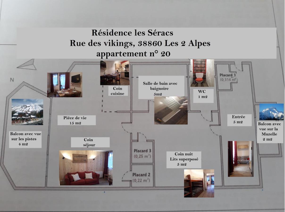 Appartamento Le cocon Les Deux Alpes Esterno foto